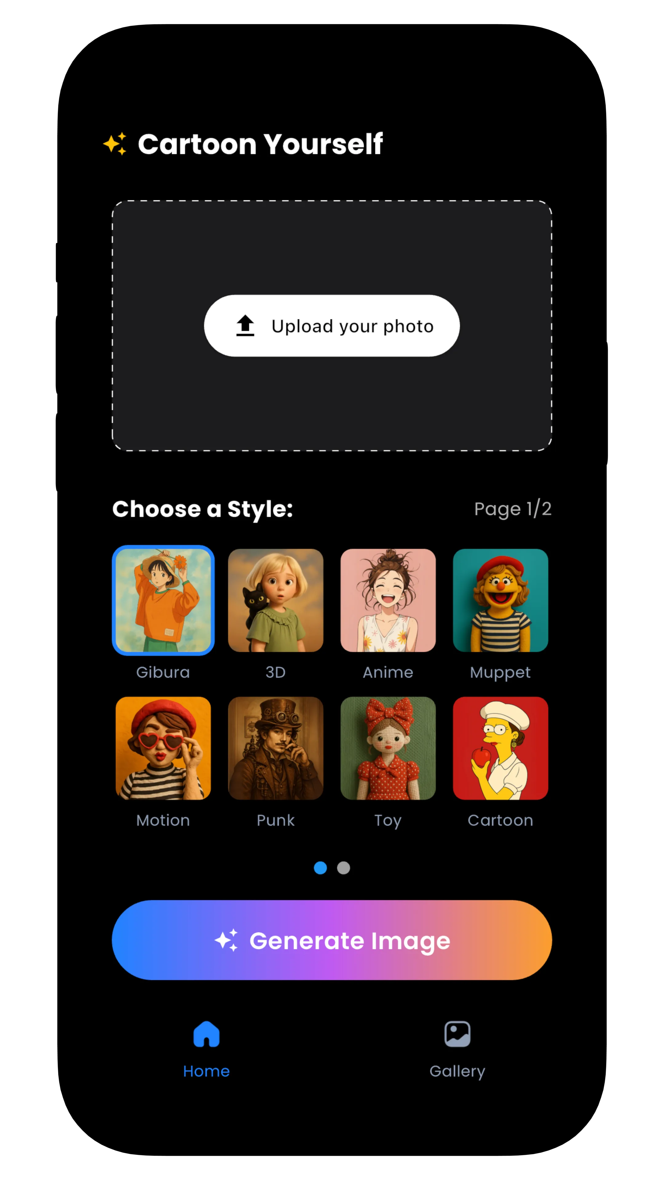 Choosing cartoon style